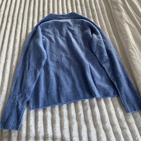 Joie 100% Cashmere Softest Cozy Periwinkle Blue NEW - Picture 12 of 12